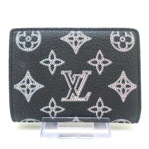 LOUIS VUITTON Portefeuille Clare Black Pink Cream Mahina - 684-081825